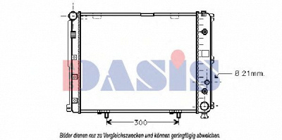 AKS DASIS 120280n -  Радиатор, охлаждение двигателя